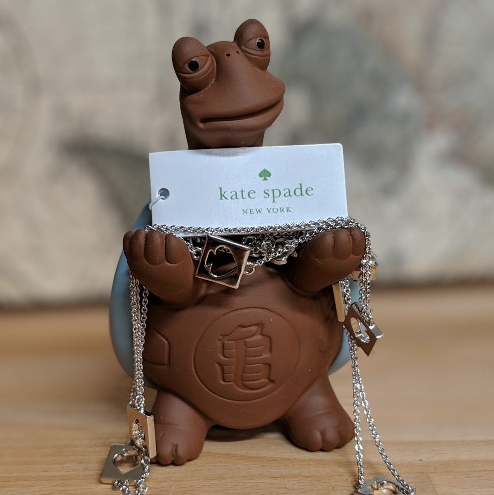 Kate Spade long chain spades necklace